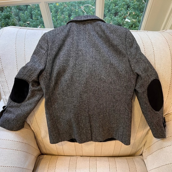 Boys Herringbone Grey Blazer David Oliver from Wooden Soldier Size 6 - Picture 2 of 4